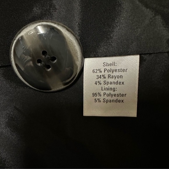 Semantiks Women's Textured Button Front Jacket Large Academia Business Casual - Picture 6 of 7